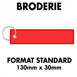 Flamme Brodée - Attache Renforcée Dimensions: 130mm x 30m Attache R